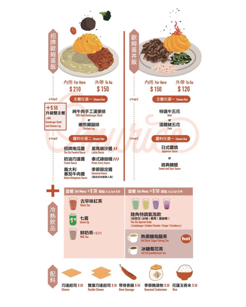 外送美食推薦「陸角Omurice」美味創意日式蛋包飯，居家防疫就要吃好吃的！